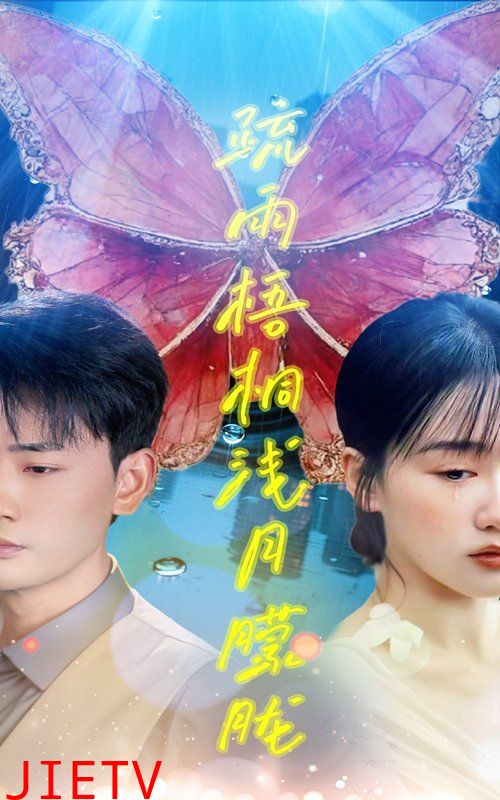 疏雨梧桐浅月朦胧